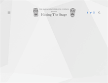 Tablet Screenshot of hittingthestage.com